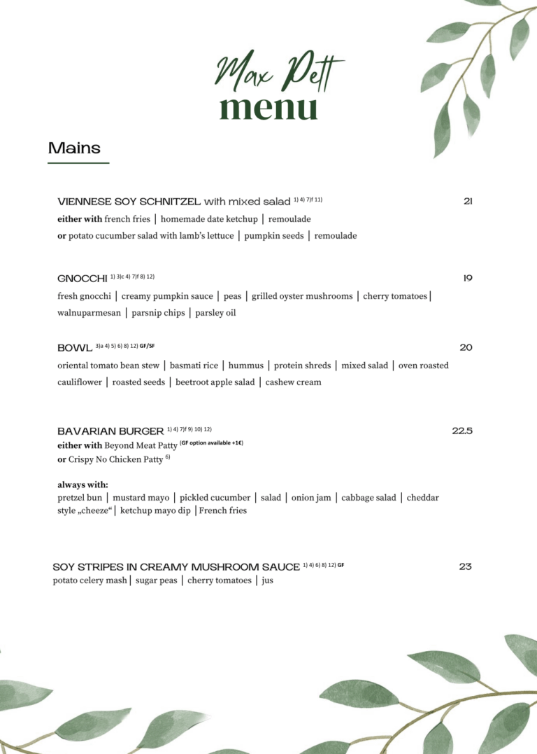 Menu Max Pett 2