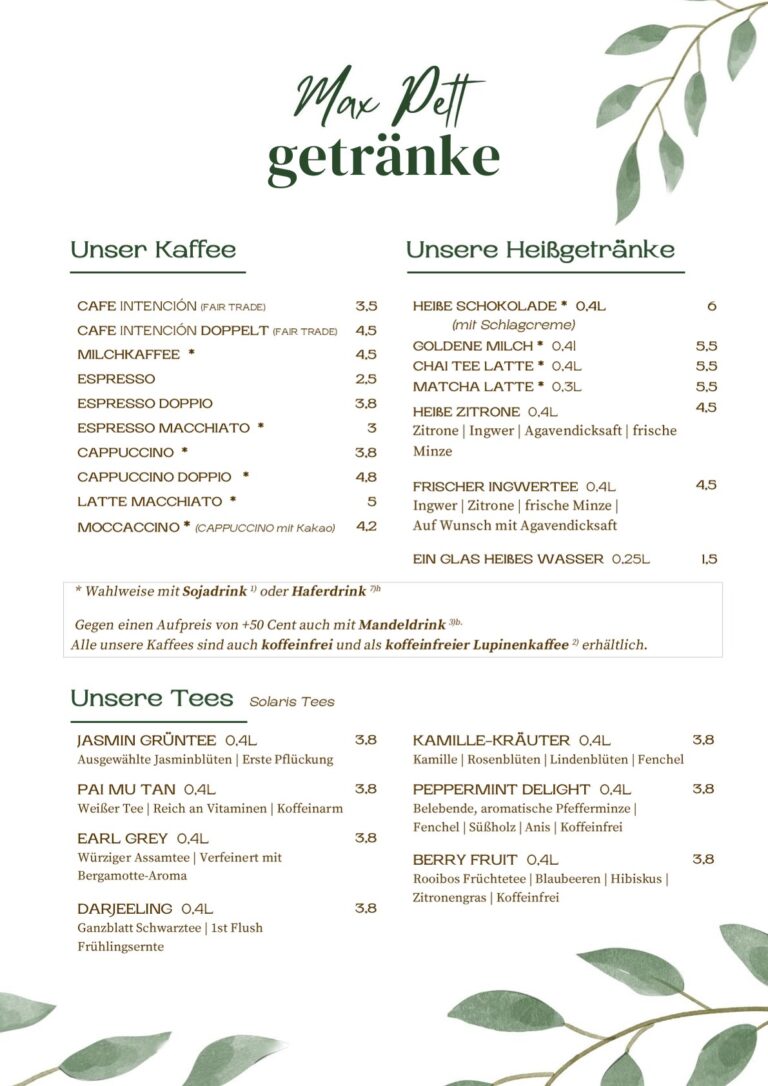 Max Pett Getränke 1