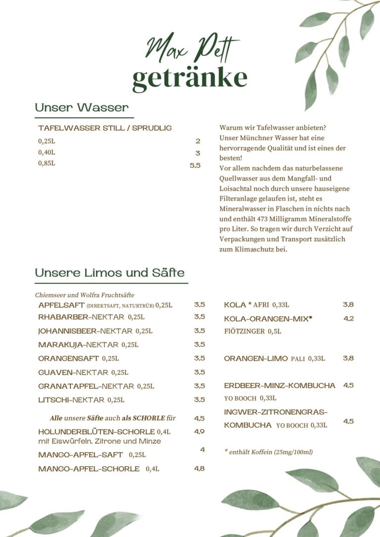 Max Pett Getränke 2